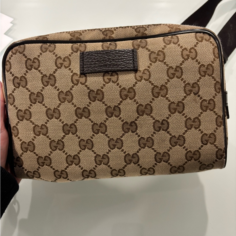 Gucci Beige/Brown Belt Bag